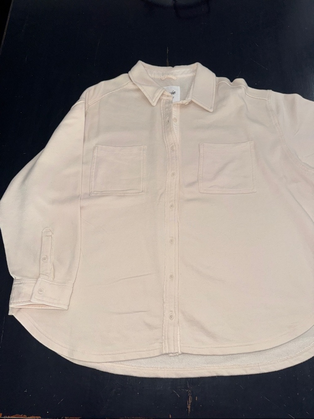 AERIE oversized sweatshirt/button up shirt. size large. excellent condition.